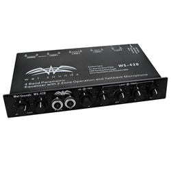 Yamaha watercraft accessories & apparel wet sounds ws-420 4-band parametric equalizer with 2-zone op