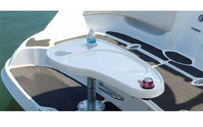 Yamaha watercraft accessories & apparel yamaha kidney-shaped table