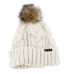 Yamaha snowmobile accessories & apparel womens 509 fur pom beanie