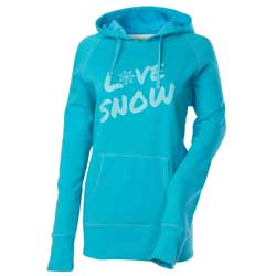 Yamaha snowmobile accessories & apparel womens divas snowgear love snow pullover hoody