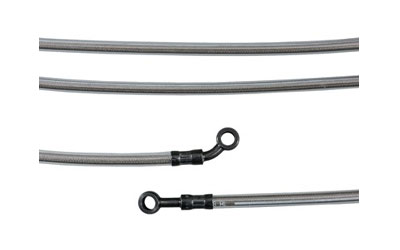 Yamaha star accessories & apparel braided extended length stainless steel front brake line