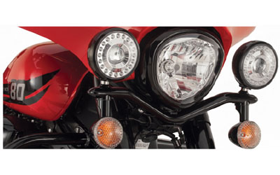Yamaha star accessories & apparel midnight black led passing lamps