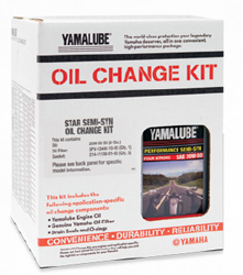 Yamaha star accessories & apparel yamalube star motorcycle semi-synthetic oil change kit