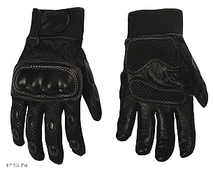 Ladies raptor black vented glove