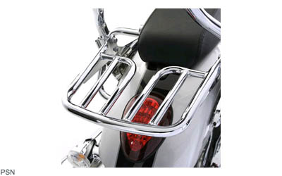 Chrome luggage rack