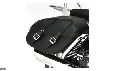 Leather saddlebags