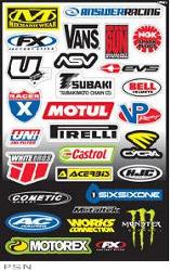 Factory effex® sponsor sticker kits