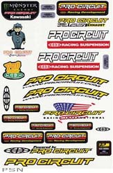 Pro circuit deluxe decal sheet