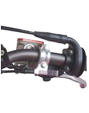 Works connection rotating bar clamp  with hot start lever