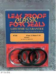 Leak proof fork seals and wiper seals