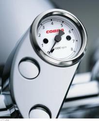 Cobra billet tachometer for cruisers