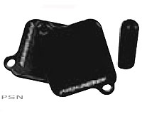 Driven engine block off plates