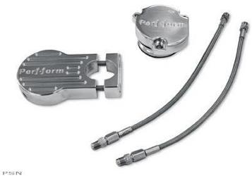 Perf-form oil filter/cooler relocation kit