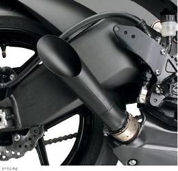 Hot bodies racing slash-cut megaphone slip-on mufflers
