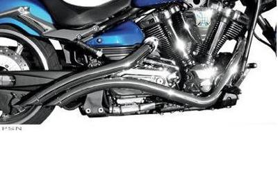 La choppers stackedd or curvedd exhaust systems