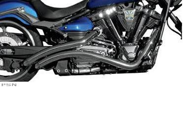 La choppers stackedd or curvedd exhaust systems
