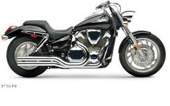 Hard-krome complete exhaust systems for honda
