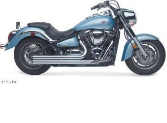 Hard-krome complete exhaust systems for kawasaki