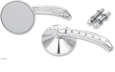 Drag specialties mirror with  5-hole stem