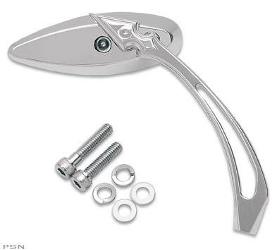 Drag specialties mirrors with  sculptured stems