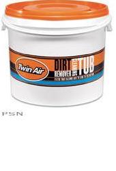 Twin air liquid dirt remover and cleaning tub
