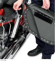 Saddlemen™ desperado™ saddlebags with shock cutaway