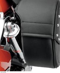 Saddlemen™ drifter™ teardrop saddlebags with   shock cutaway