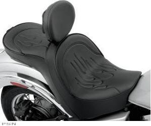 Parts unlimited low-profile double-bucket seat with dual backrest