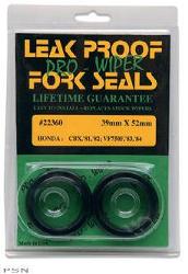Leak proof fork seals and wiper seals