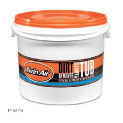 Twin air liquid dirt remover and cleaning tub