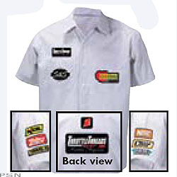 Throttle threads v-twin team shop shirt
