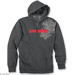 Icon men's tyranny zip-front hoody