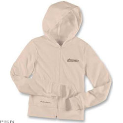Icon women's hella rhinestone zip-up hoody