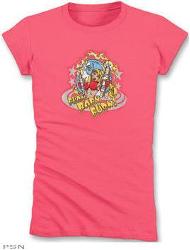 Icon women's burn baby burn t-shirt