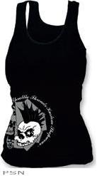 Throttle threads women’s skull pile tank top