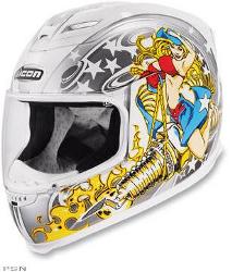 Icon airframe burn baby burn helmet