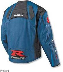 Icon men's suzuki automag gsxr leather jacket