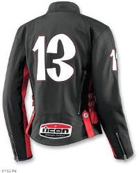 Icon women’s hella crossbones racer #13 leather jacket