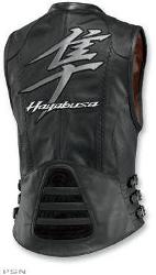 Icon women’s leather hayabusa bombshell vest