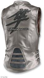 Icon women’s leather hayabusa bombshell vest