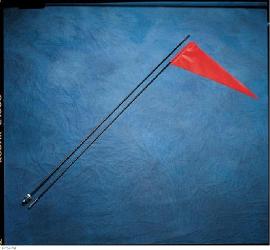 Flag with fiberglass pole