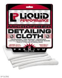 Liquid performance microfiber detailing cloths