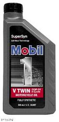 Mobil 1 with supersyn v-twin 20w-50 for cruisers