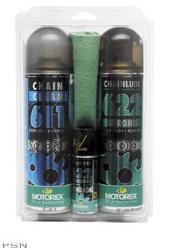 Motorex street bike chain clean & lube kit