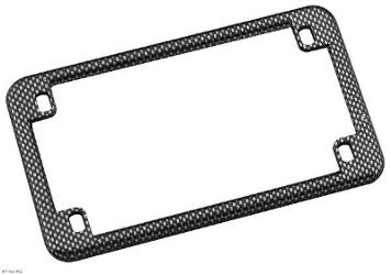 Biker’s choice® carbon fiber look - a - like license plate frame