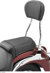 Cobra™ round sissy bar with pad