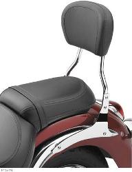 Cobra™ round sissy bar with pad