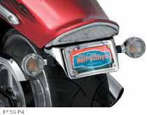 Kuryakyn® sub fender license plate bracket with l.e.d. curved frame