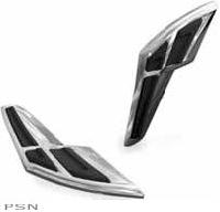 Kuryakyn® chrome tank trim with knee pad for gl1800