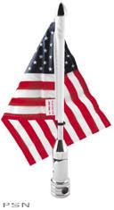 Pro pad flag mounts with highway 6” x 9” flag